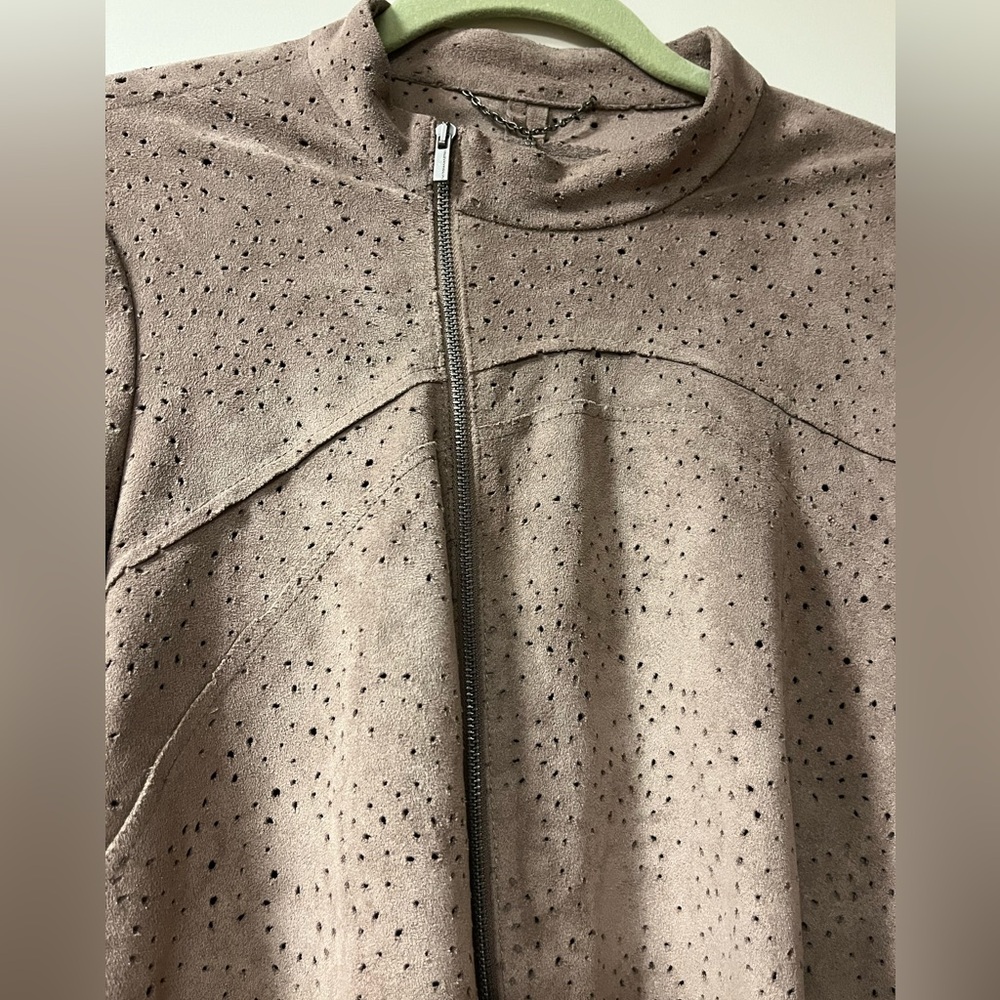 BCBG Max Azria faux suede jacket , size medium - Picture 2 of 5
